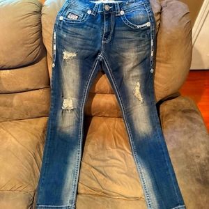 Rock revival womens distressed jeans